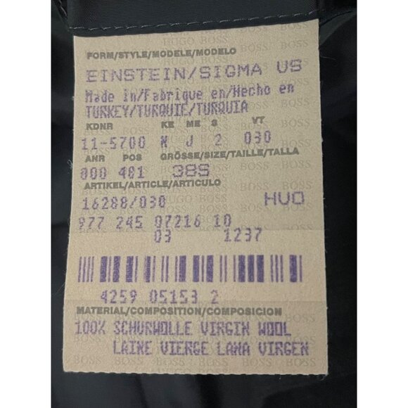 Hugo Boss Dark Gray Wool Blend Blazer Jacket 38S - Picture 8 of 9